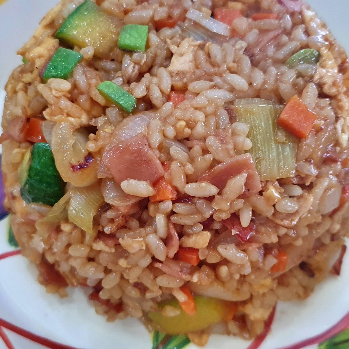 Easy Ham And Egg Fried Rice Recipe The Moon World