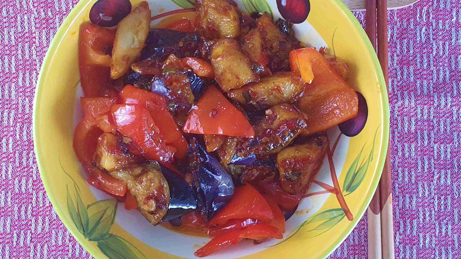 FRIED STIR EGGPLANT CHINESE RECIPE - THE MOON WORLD
