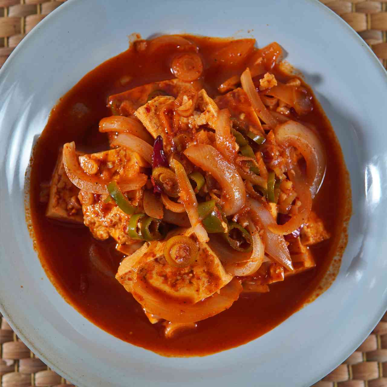 KOREAN SPICY BRAISED TOFU RECIPE - 엉클쿡 맛있는 음식 이야기