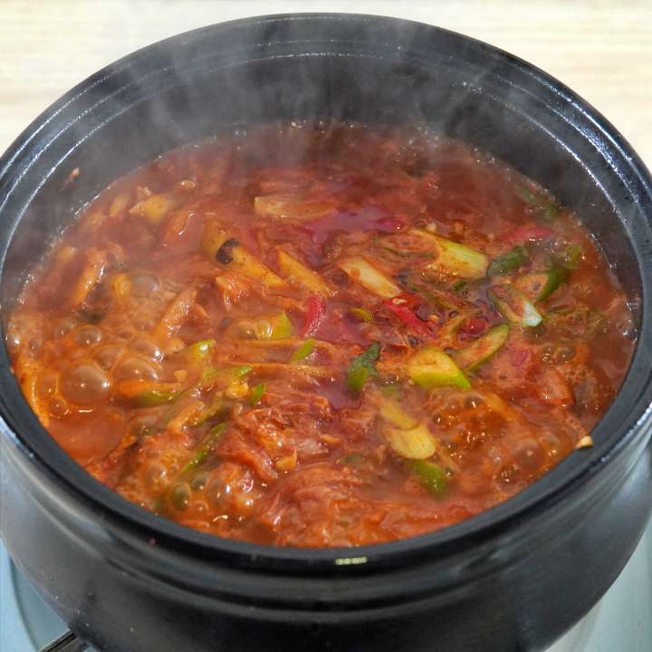 Samgyeopsal Kimchi Jjigae Recipe 엉클쿡 맛있는 음식 이야기